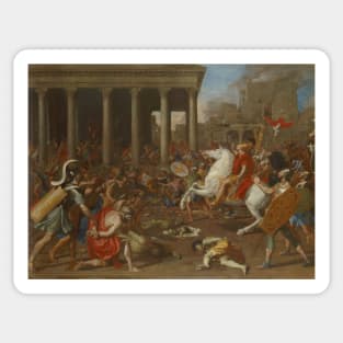 The Conquest of Jerusalem by Emperor Titus by Nicolas Poussin Sticker